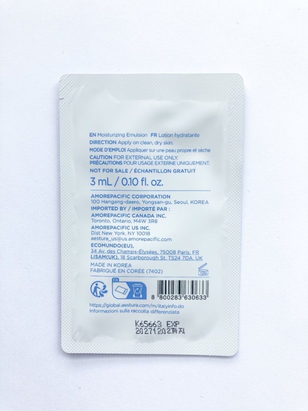 5/$20 Aestura ATOBARRIER 365 lotion & hydro soothing cream - Picture 4 of 5